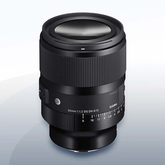 Sigma 50mm F1.2 DG DN Art für Sony E-Mount Objektiv Vermietung AT 2